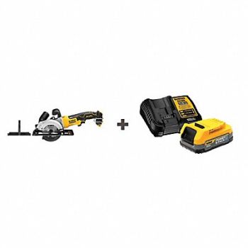 DEWALT Cordless Circular Saw 4-1/2 Dia Blade, 379AR6