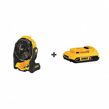 DEWALT Cordless Jobsite Fan, 380FR0