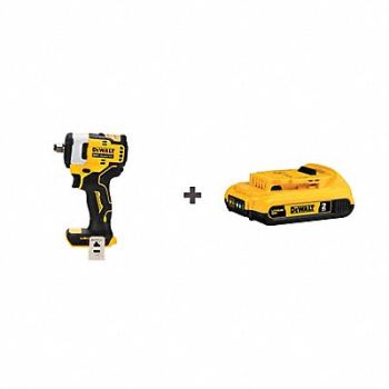 DEWALT Cordless Impact Wrench 1/2 in w/ Battery, 380FR2