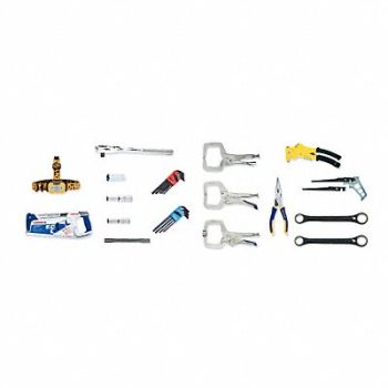GRAINGER APPROVED Sheet Metal Tool Kit Journeyperson, 380RT3