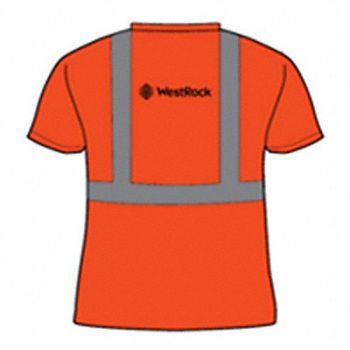 OCCUNOMIX Orange Hi Vis Tshirt Logo OZH06 M, 381EA2