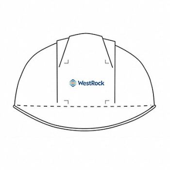 NORTH SAFETY Logo Bump Cap Front Brim White Sz 6.5-8, 381GP5