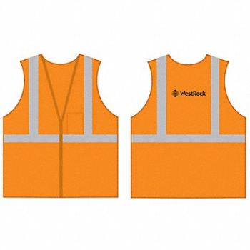 PROTECTIVE INDUSTRIAL PRODUCTS WestRock Breakaway Vest XL Orange, 381HD7