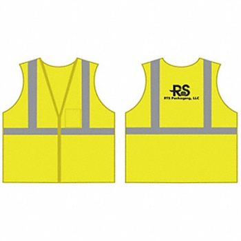 PROTECTIVE INDUSTRIAL PRODUCTS RTS Breakaway Vest XL Yellow #25151A, 381HE5