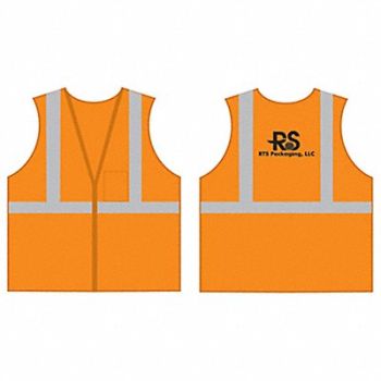 PROTECTIVE INDUSTRIAL PRODUCTS RTS Breakaway Vest 2X Orange #25151B, 381HE6