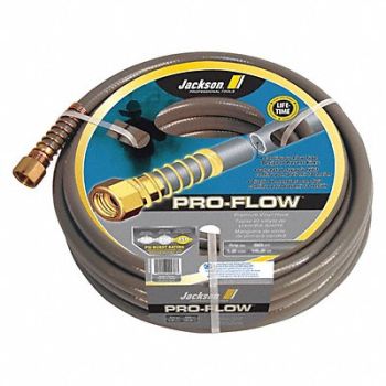 JACKSON Hose Gray 50 ft L 5/8 Inside Dia., 381P35