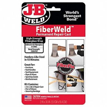 FIBERWELD Pipe Repair Kit 2 W x 3 L Black, 60PP28