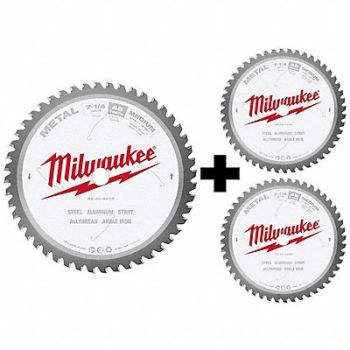 MILWAUKEE Metal Cutting Circular Saw Blade 7-1/4, 382YV9