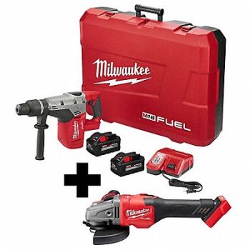 MILWAUKEE M18 Hammer Drill Kit M18 Grinder Kit, 382ZE1
