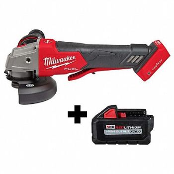 MILWAUKEE M18Fuel 4.5/5 BrkngGrndr w/ HO 6.0 Bat, 382ZF0