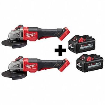 MILWAUKEE M18 Fuel (2) 4-1/2-6 Grinders XC6.0 btry, 382ZG4