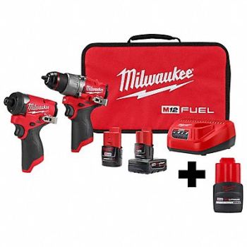 MILWAUKEE M12 FUEL 2-Tool Combo Kit M12 CP2.5, 384NN8
