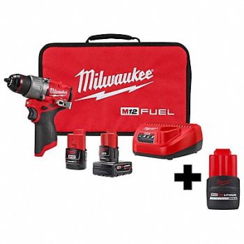 MILWAUKEE M12 SURGE 1/4 Impact Kit 3/8 Ratchet, 384NN9