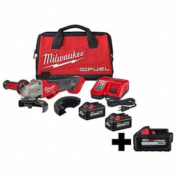 MILWAUKEE M18 FUEL Braking Grinder XC6.0 Battery, 384NR9