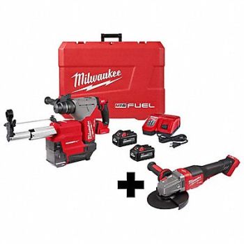 MILWAUKEE M18 FUEL 1-1/8 SDS+RtryHmr BrkngGrndr, 384NV0