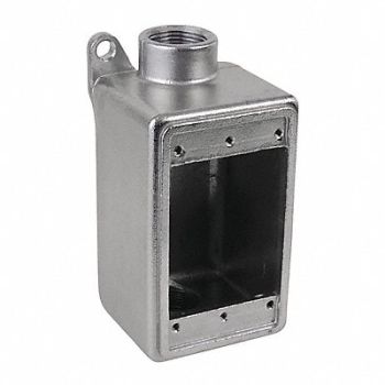 CALBRITE Weatherproof Box 2Inlet 2.67 x6.3 x2.83, 38AY01