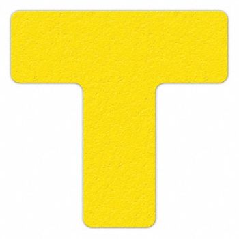 INCOM MANUFACTURING Floor Tape Yellow 6 inx6 in T PK25, 38CE74