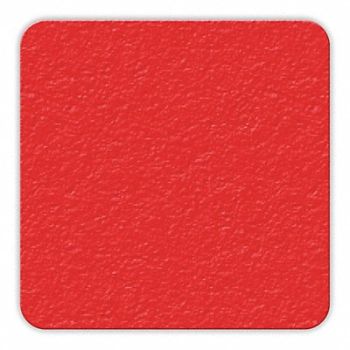 INCOM MANUFACTURING Floor Tape Red 3 inx3 in Square PK25, 38CE88