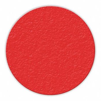 INCOM MANUFACTURING Floor Tape Red 3 inx3 in Circle PK25, 38CE92