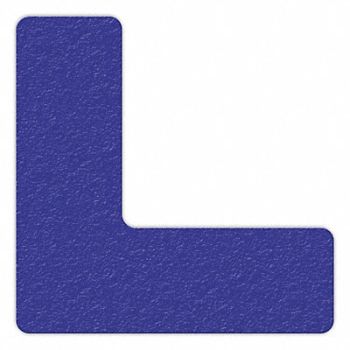 INCOM MANUFACTURING Floor Tape Blue 6 inx6 in L PK25, 38CE94