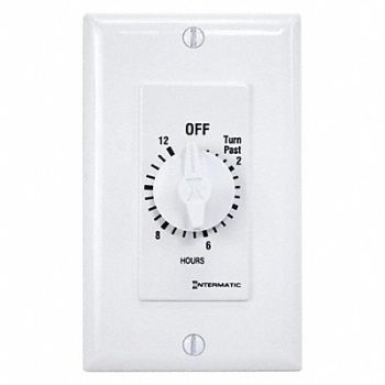 INTERMATIC Timer Spring Wound 12 Hr, 38D066