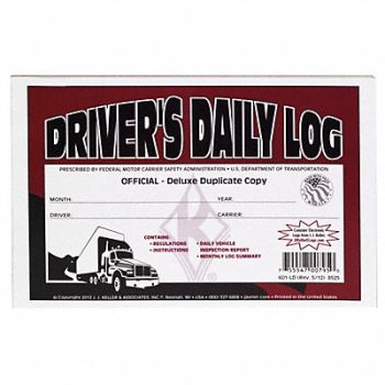 JJ KELLER Detailed Drivers Logbook w/Carbon, 38D319