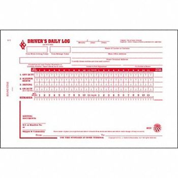 JJ KELLER Drivers Logbook w/Carbon, 38D320