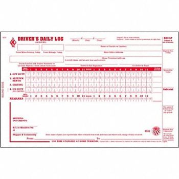 JJ KELLER Detailed Driver Logbook w/Carbon, 38D323