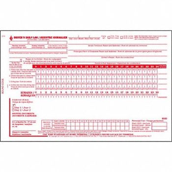 JJ KELLER Canadian Drivers Logbook w/Carbon, 38D326