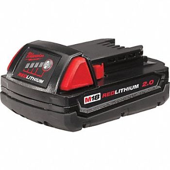 MILWAUKEE Battery 2.0Ah Li-Ion, 38D765