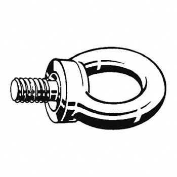 GRAINGER APPROVED Machinery Eye Bolt Shank D 150 mm, 38DJ49