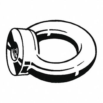 GRAINGER APPROVED Lift Eye Blt BkOx Stl M42-4.50 144mm 1PK, 38DJ62