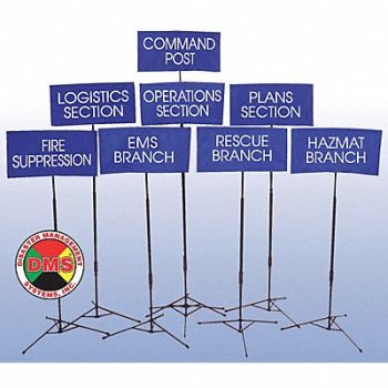 DISASTER MANAGEMENT SYSTEMS Operational Area Flag Kit 24 Pcs, 38E567
