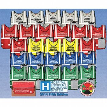 DISASTER MANAGEMENT SYSTEMS Safety Vest Assorted HCIC Universal, 38E578