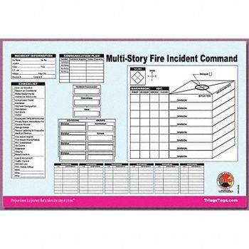 DISASTER MANAGEMENT SYSTEMS Multi-Story ICS Worksheet PK25, 38E610