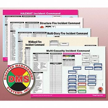 DISASTER MANAGEMENT SYSTEMS ICS Worksheet Refill Pack 125 Pcs, 38E615