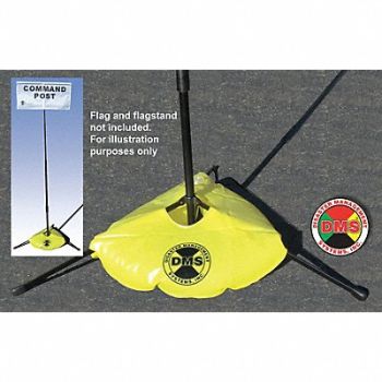 DISASTER MANAGEMENT SYSTEMS Flag Stand Water Weight Bag, 38E629