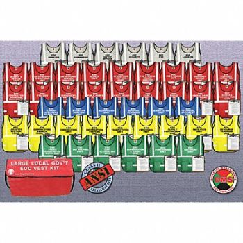 DISASTER MANAGEMENT SYSTEMS Safety Vest Assorted Inc Cmnd Univsl, 38E631