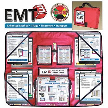DISASTER MANAGEMENT SYSTEMS MCI Go-Kit 8 Positions with Clipboards, 38E635