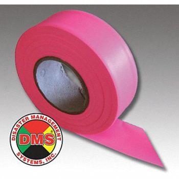 DISASTER MANAGEMENT SYSTEMS Contamination Indicator Tape Magenta, 38E643