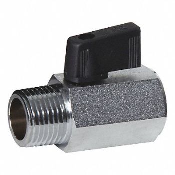 GRAINGER APPROVED Mini Ball Valve FNPTXMNPT Standard, 38EF91