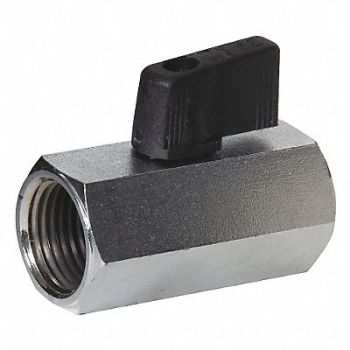 GRAINGER APPROVED Mini Ball Valve Lead-Free Brass Full, 38EF92