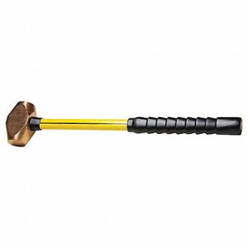 NUPLA Double Face Sledge Hammer Brass 18 in L, 38EG71