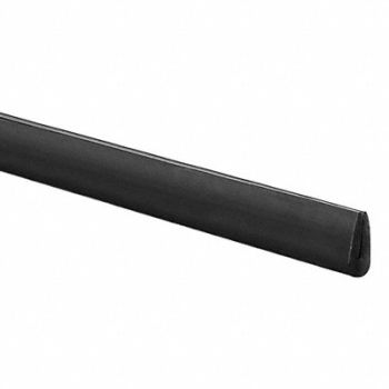 GRAINGER APPROVED Rubber Edging F Style 43/64 in W 50 ft, 38EH57