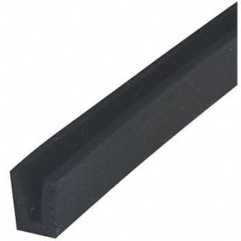 GRAINGER APPROVED Rubber Edging Neoprene 3/4 in H 50 ft, 38EH18