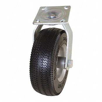 MARASTAR Plate Caster w/ Flat-Free Swivel 275 lb., 38ER63