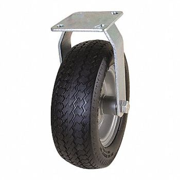 GRAINGER APPROVED Plate Caster w/ Flat-Free Rigid 300 lb., 53CM45