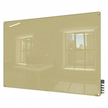 GHENT Dry Erase Board Non-Magnetic Glass 36 W, 38ET01