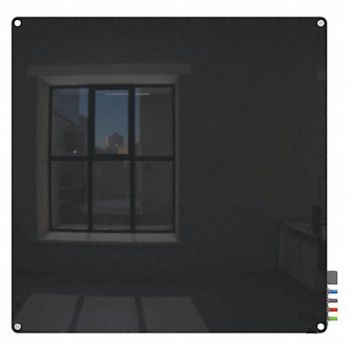 GHENT Dry Erase Board Non-Magnetic Glass 48 W, 38ET08