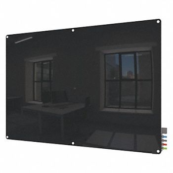 GHENT Dry Erase Board Non-Magnetic Glass 96 W, 38ET10